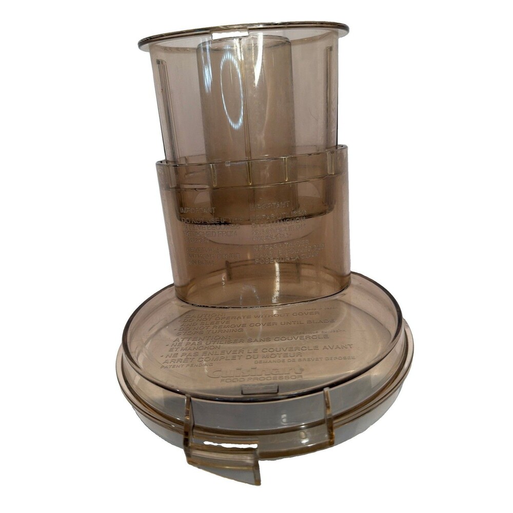 Cuisinart DLC-7PRO Amber Lid & Feed Chute Bundle CHUTE CRACKED Parts Repair